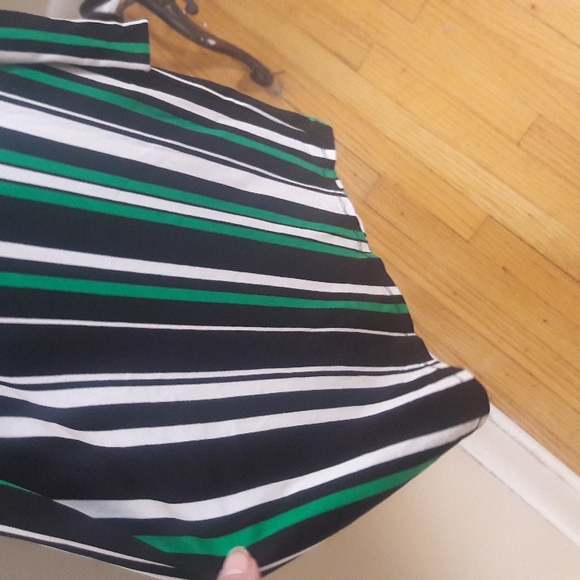 INC striped wide leg belted jumpsuit - Picture 4 of 11